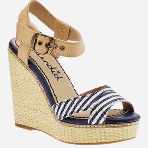 Splendid “Kutie” Nautical Stripes Wedges- Size 10M